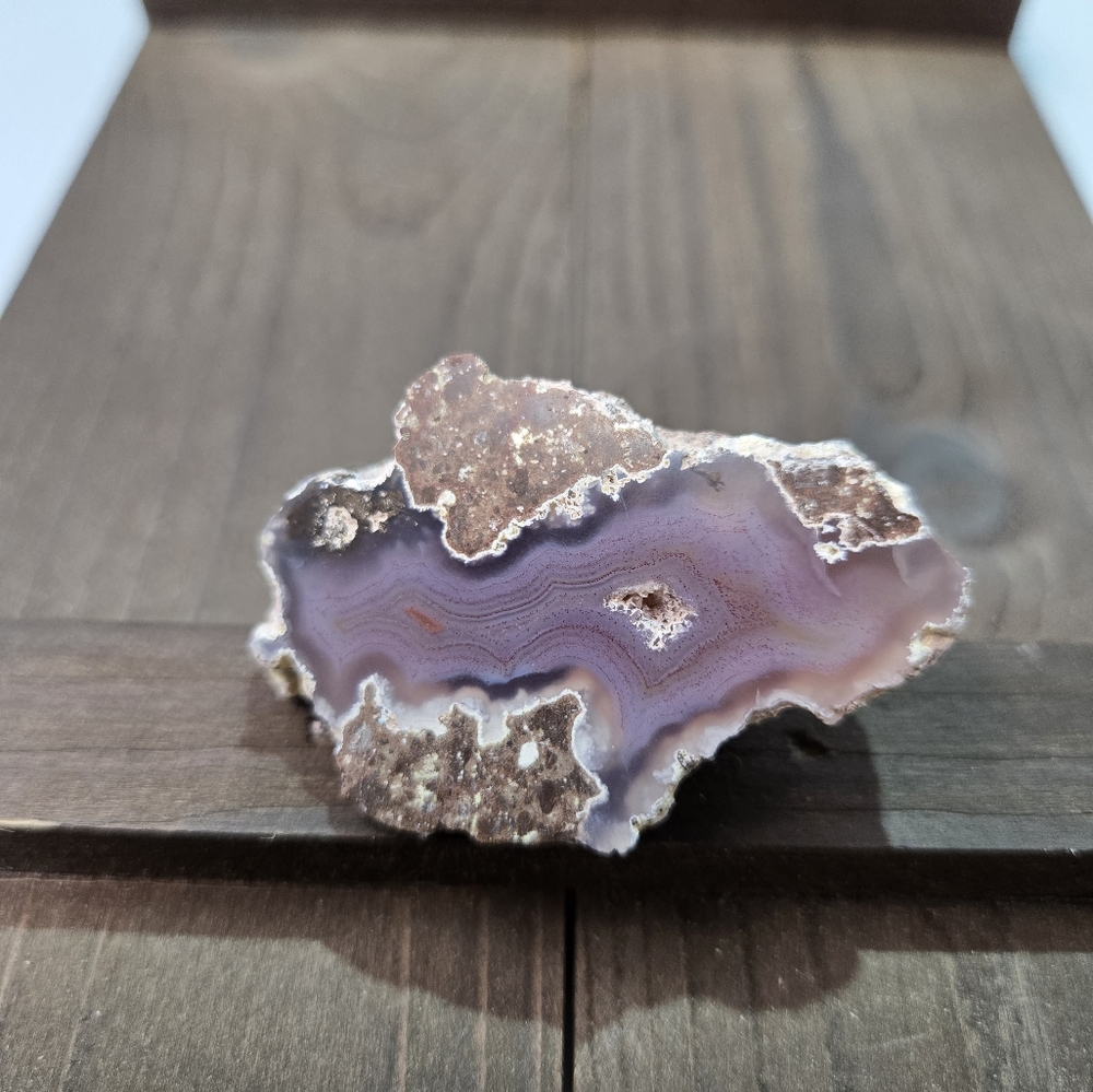 Coyamito Purple Crystal Agate Laguna Mexico